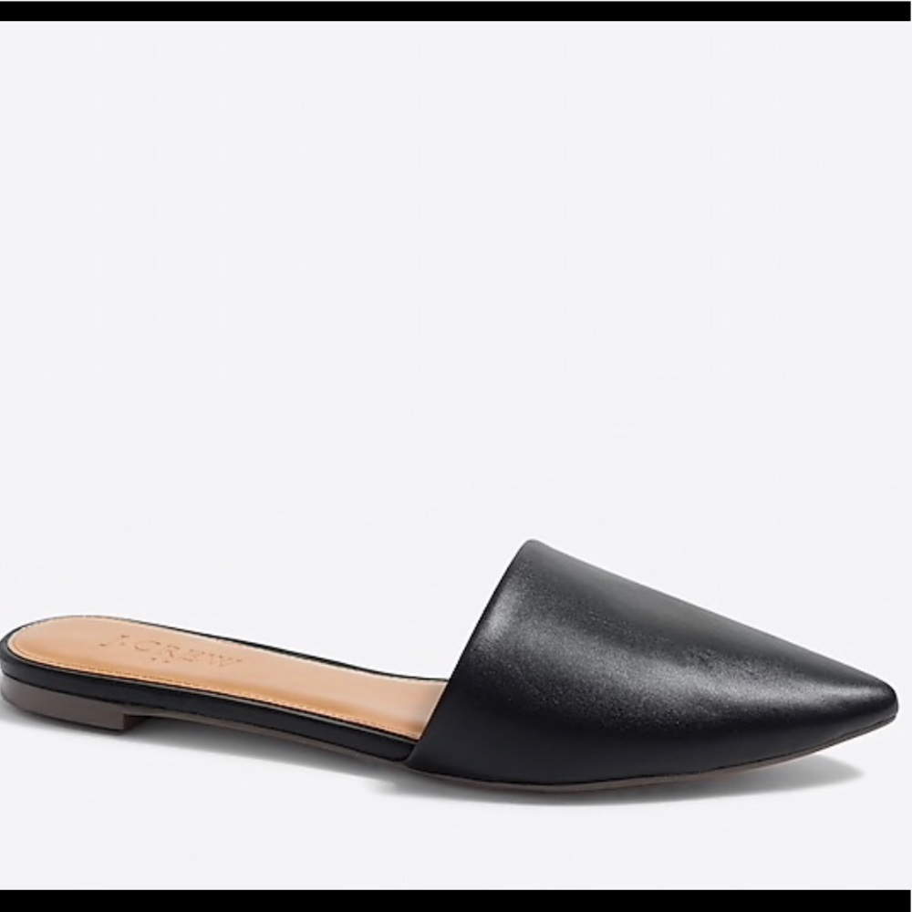 J Crew Leather Mule Slides